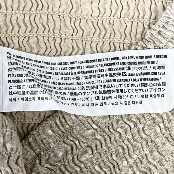 ABERCROMBIE & FITCH Polka Dot Off Shoulder Smocked Tube Top - Picture 8 of 9